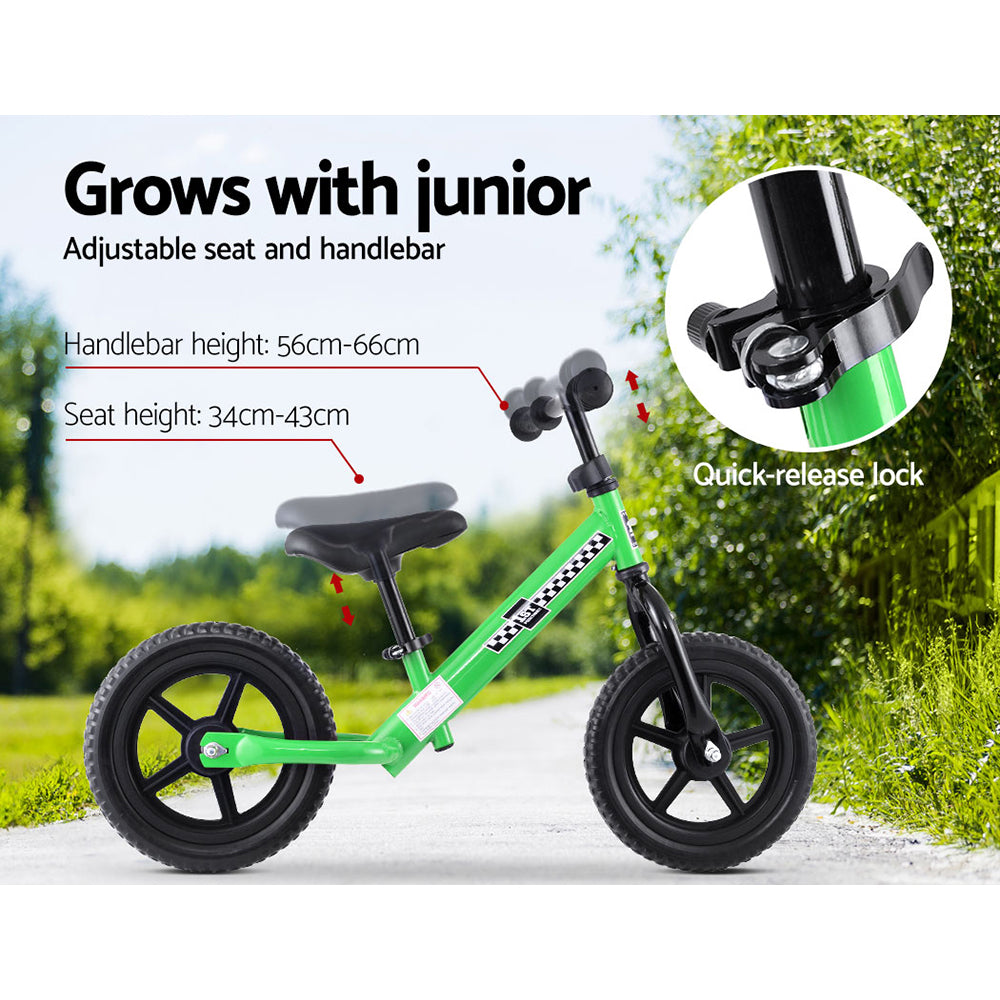 Rigo Kids Balance Bike Ride On Toys Push Bicycle Wheels Toddler Baby 12 Bikes Green"