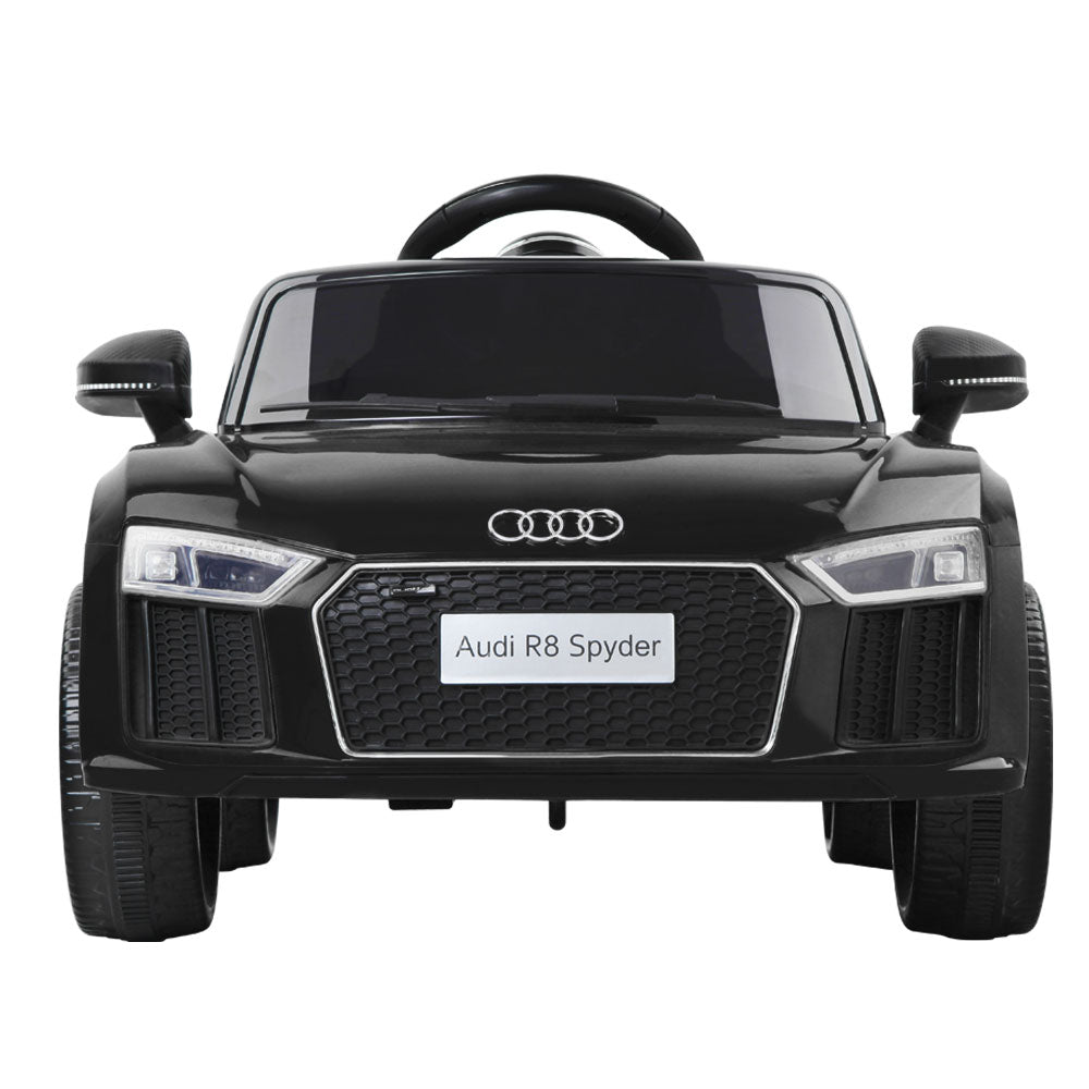 Audi R8 Kids Ride On Car Licensed Sports Electric Toy Cars - Black