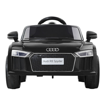 Audi R8 Kids Ride On Car Licensed Sports Electric Toy Cars - Black