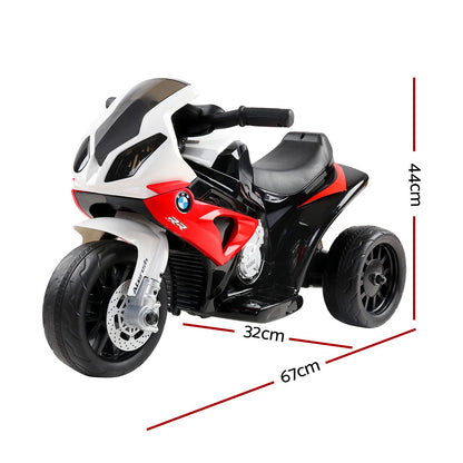 BMW Kids Ride On Motorbike Licensed S1000RR Motorcycle Car Red