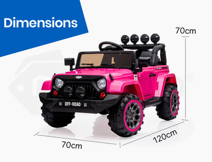 Jeep ROVO KIDS Electric Ride On Car 12V 4WD Girls Toy Battery Girls