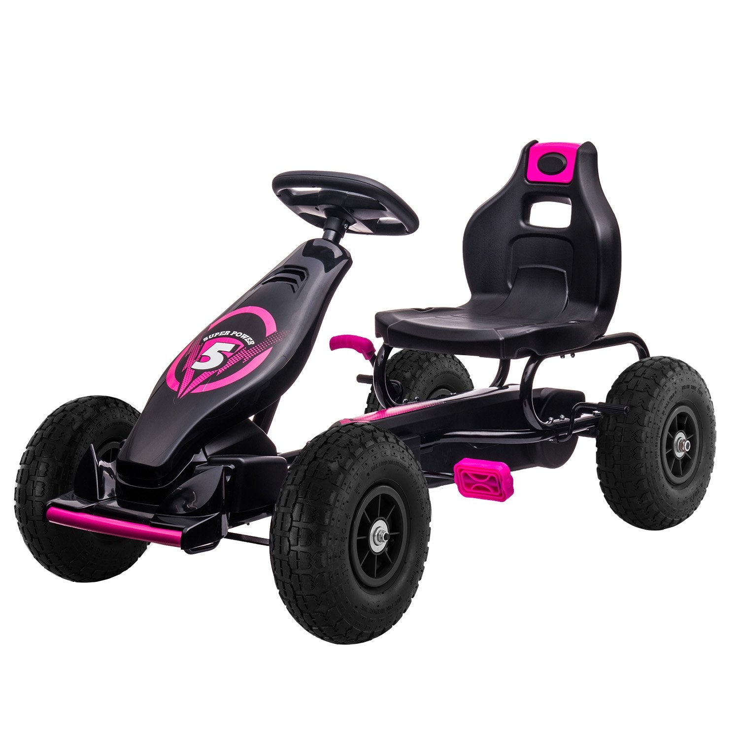 Kahuna G18 Kids Ride On Pedal Go Kart - Rose Pink