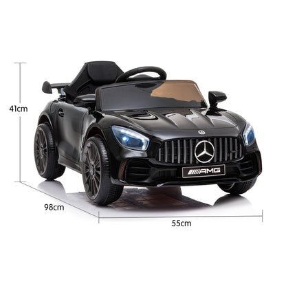 Mercedes Benz Licensed Kids Electric Ride On Car Remote Control - Black