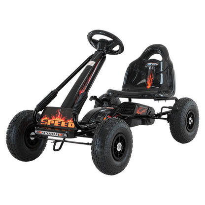 Kahuna G95 Kids Ride On Pedal-Powered Go Kart - Black