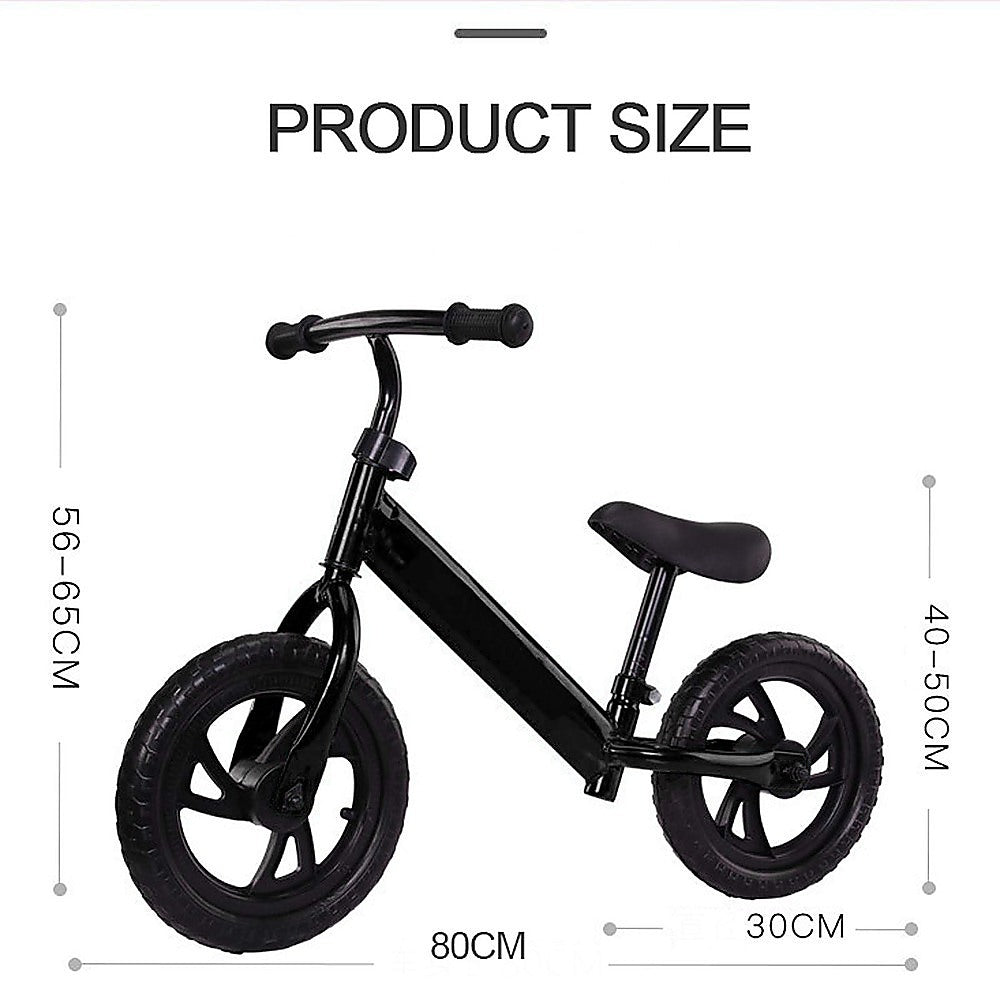 Kids Balance Bike - Black